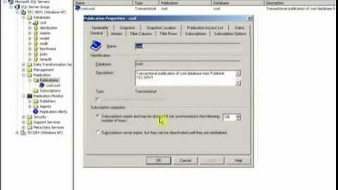 How to configure SQL Server 2000 transactional replication