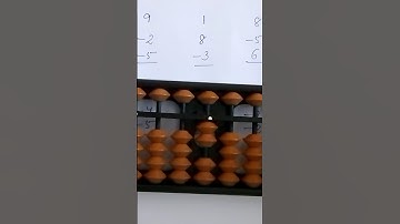 addition and subtraction of 8,9 on abacus with more examples #youtubeshorts #abacuslearning #abacus