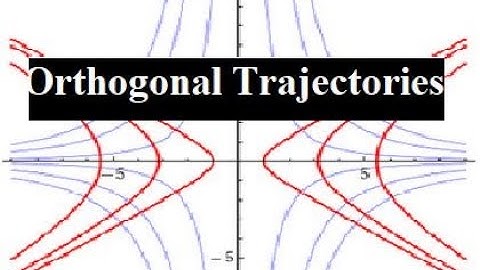 Orthogonal Trajectory | Definition, Examples