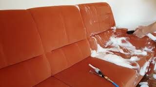 Sofa Couch Reinigung Santoemma Hot Foam Reinigung Clean Maschine