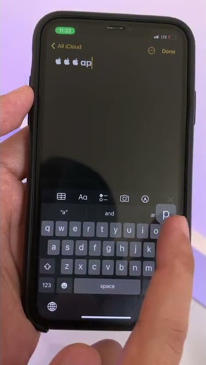 Type Apple Logo on iPhone
