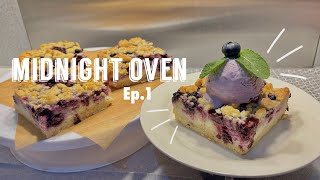 Blueberry Crumble Cheesecake | Midnight Oven ep.1