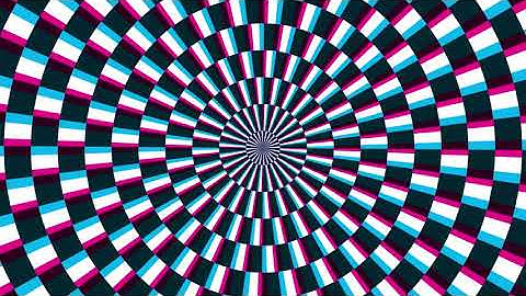 A Spinning Hypnotic Abstract Spiral Loop