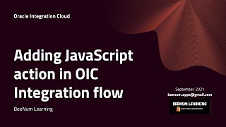 How to Add JavaScript action in OIC Integration, OIC libraries, OIC functions Net Worth