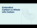 Embodied Carbon vs Whole Life Carbon