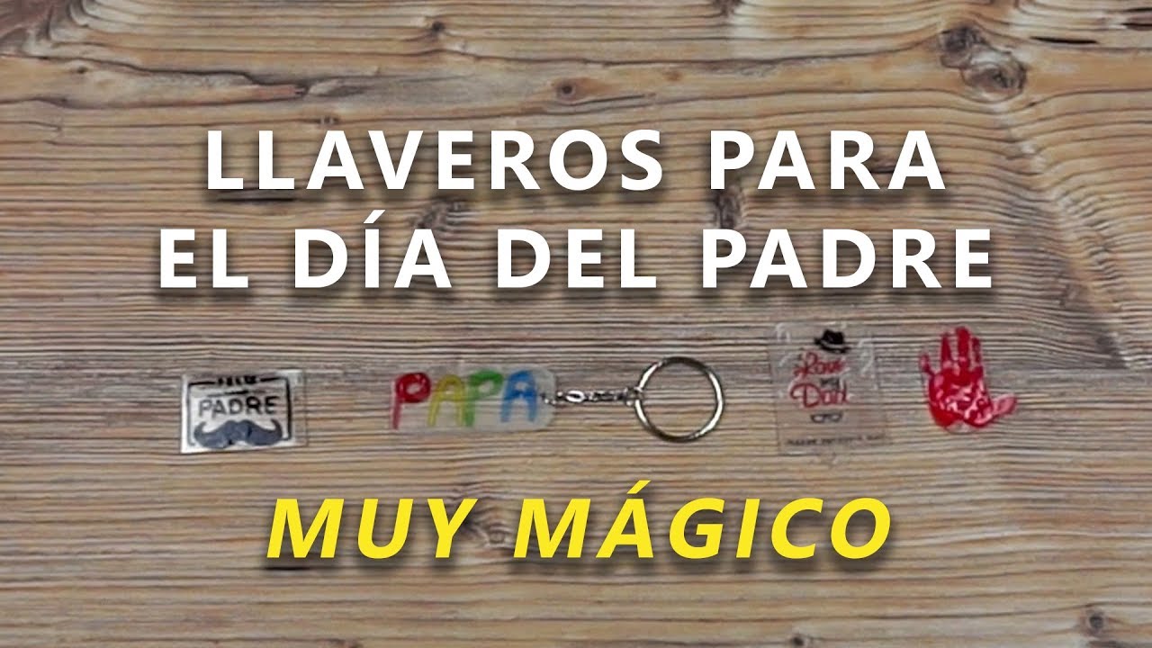 (DIY) Llavero para el día del padre con plástico Mágico