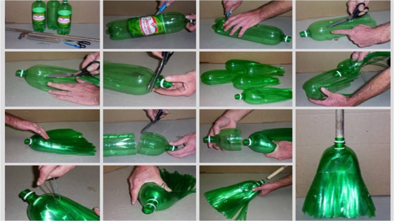 Cómo Hacer Una Escoba Reciclando Botellas De Plástico - YouTube