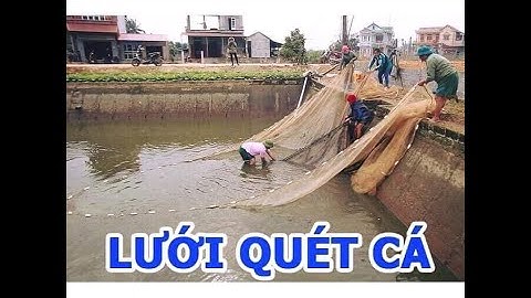 Lưới kéo cá bằng cước đúc cho bà con miền biển