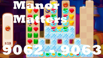 Manor Matters 9062 - 9063 HD Gameplay Walkthrough | 3 match puzzle game Android | IOS | GameGo Game