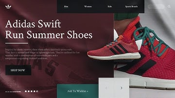 Adidas Landing page design concept - UI/UX Challenge #1