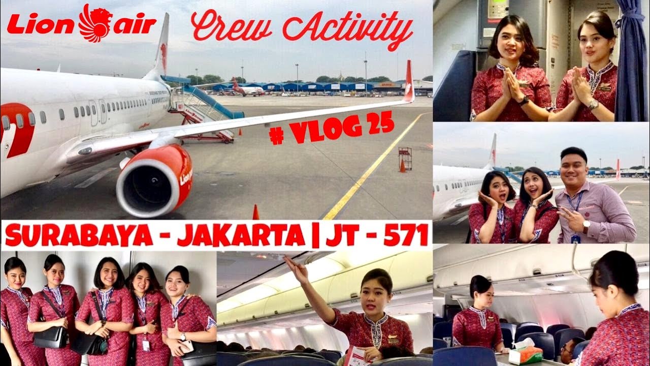 TERNYATA BEGINI KEGIATAN PRAMUGARI DI DALAM PESAWAT | ONBOARD LION AIR JT - 571 SUB - CGK # VLOG 25