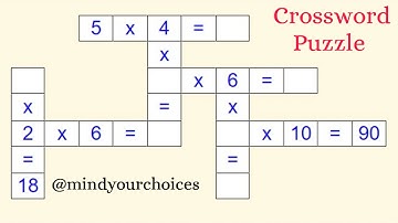 crossword puzzle in maths | maths crossword puzzle