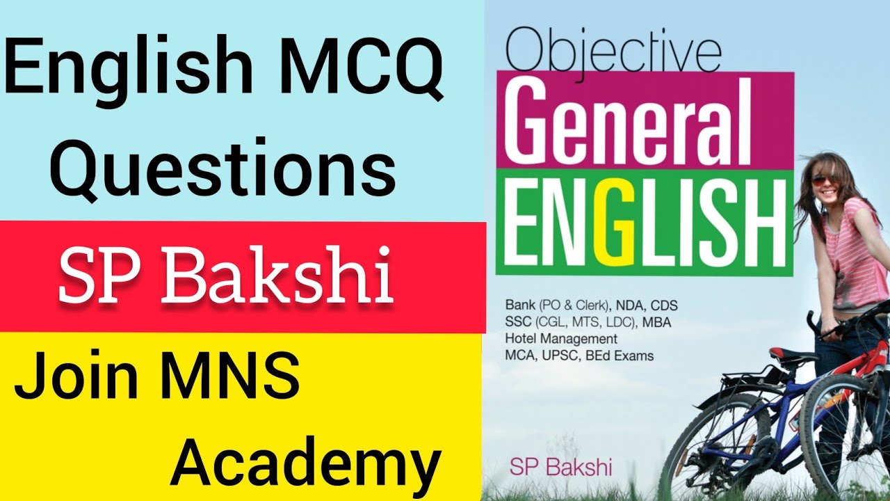 English synonyms MCQ / SP Bakshi /L-8 / Join MNS Academy