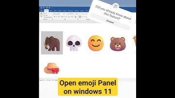 How to Insert Colorful Emoji or Symbol in MS word, MS Excel, MS PowerPoint,Web Browser in Windows 11