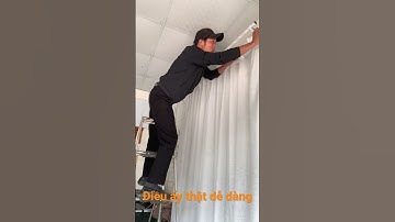 Lắp rèm von dễ dàng bí quyết cho bộ rèm thêm quyến rũ