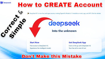 How to create Deepseek account on laptop and mobile