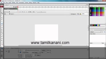 Adobe flash Animation Tamil Video Tutorial, Tamil Computer