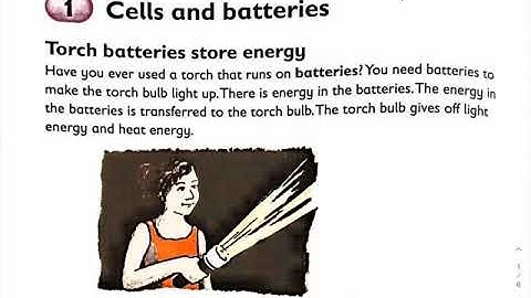 Grade 5 NST Lockdown Lesson 13: Cells and batteries.