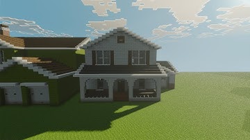 How To Build A Suburban House In Minecraft Tutorial 827