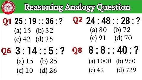 Reasoning Analogy || Resoning Questions || Practice Set || Analogy Previous year question