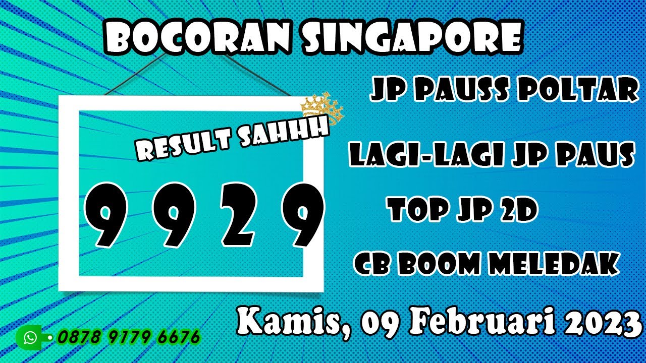 PREDIKSI SGP 9 FEBRUARI 2023 PREDIKSI SGP HARI INI RUMUS JITU