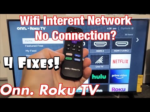 Onn. Roku TV: Wifi Internet Network No Connection (No Connection) FIXED!