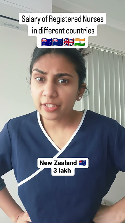 Salary of Registered Nurses in different countries. #australia #newzealand #uk #india #ytshorts