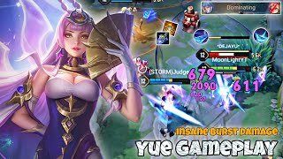 Yue Mid Lane Pro Gameplay | High Burst Damage Dealer | Arena of Valor Liên Quân mobile CoT