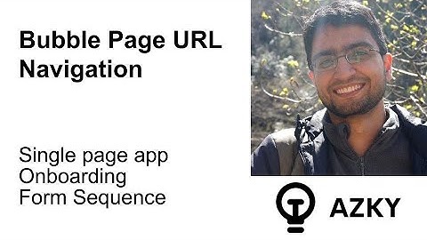 How to use page URL parameters to navigate within a single page using bubble.io