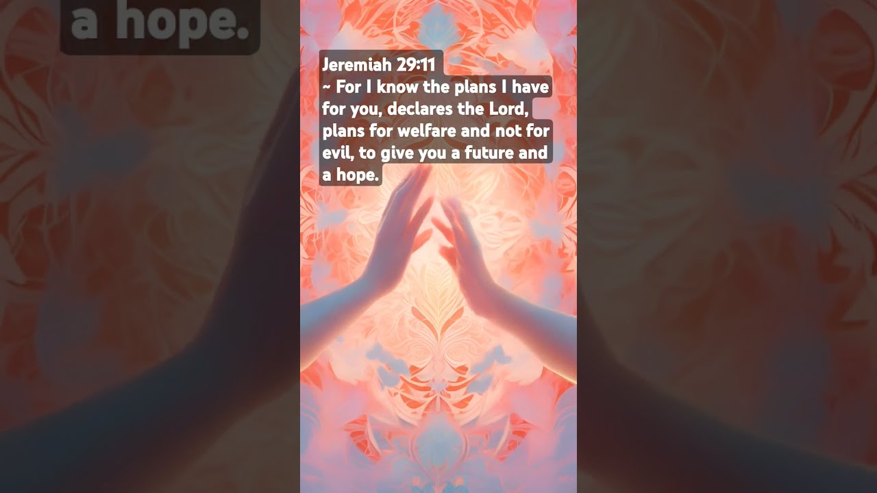 Jeremiah 29 11 For I Know The Plans Have You Declares Lord Welfare And Not