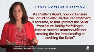 Form 17 - Seller Disclosure Statement