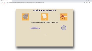 Build Rock,Paper,Scissors using basic HTML CSS Javascript