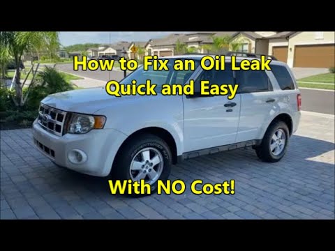 2011 Ford Escape Has an Oil Leak . . How to Fix it at NO COST!