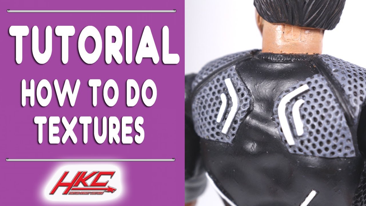 Custom action figure tutorial How to make textures by Hunter Knight