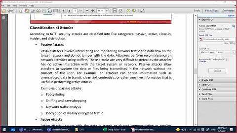 CEH :: Module 1 : Part 2- Information security Overview B -  passive attacks