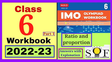 IMO Class 6 workbook 2022-23 Ratio and Proportion Mathmatics Olympiad