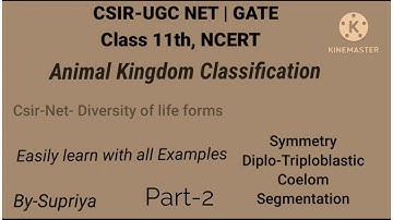 Animal kingdom for csir net | unit 9 csir net life sciences | Part 2