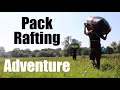 Pack-Rafting Wild Camp Adventure. Following the River Waveney from the Source. Tarp and Bivvy.