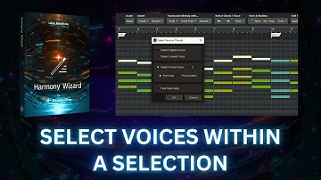 Harmony Wizard for Studio One - Select Voices Within a Selection