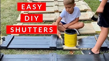 Easy DIY Shutters (Under $15)
