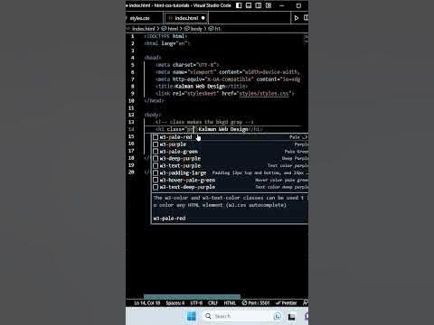 How to Add a CSS Class to Your Html Page! Html & CSS Tutorials! FASTEST ...