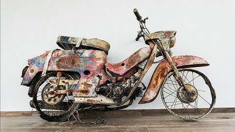 Restoration Old Motorcycle Jawa 50 two stroke engine 1977-PART1 #restoration #motorcycles #abandoned