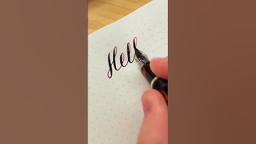 I Tried Fountain Pen Calligraphy #Calligraphy