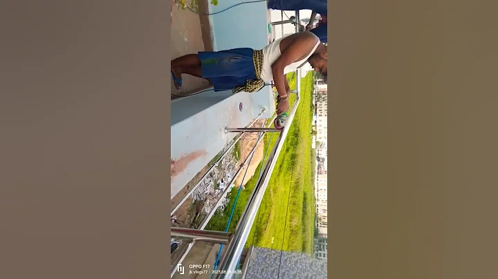 balcony steel railing design 🔥 #steel #fabrication #ssrailing #shorts