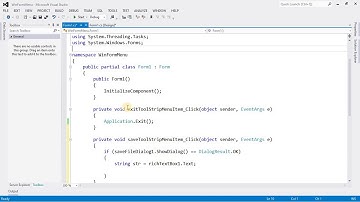 Windows Form Application: Menu and Hands-On Notepad Application using Windows Form