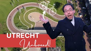 Utrecht has the LARGEST bicycle parking and a BIKE PATH on a school roof