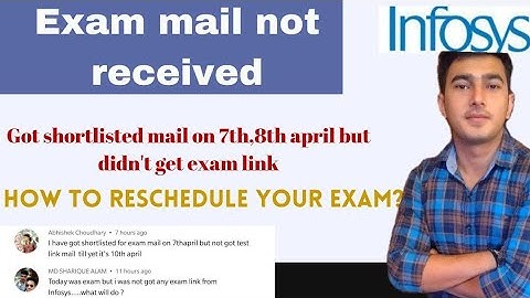 Infosys Exam link Issue||Got Selection mail but not exam link||solution to the problem explained||