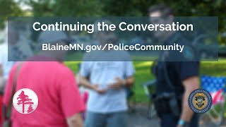 Blaine PD: Continuing the Conversation - Force Diversity and Youth Relations
