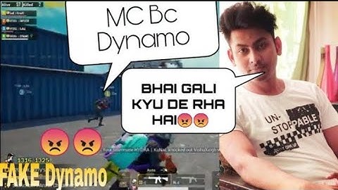 FAKE Dynamo Full gali  MC BC   Dynamo plying with random player  Dynamo 🤣🤣