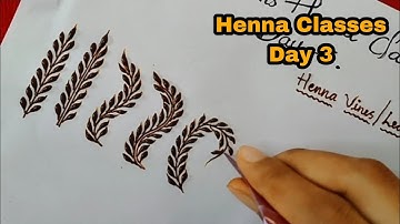 Henna Class day 3  || mehndi Classes by Thouseen | Learn Henna Designs with Thouseen